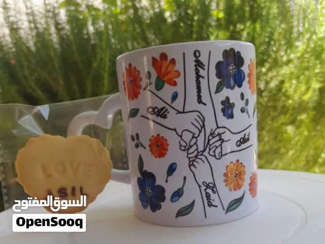 اكواب مطبوعه طباعه ممتازه مع امكانية طباعة اي تصميم