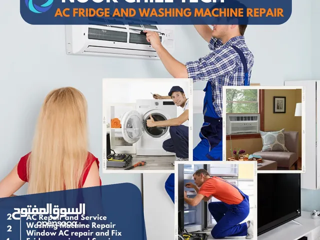 All AC Repair & service Fixing and remove  Washing Machine Repair