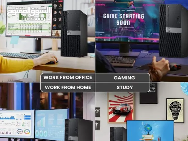 Dell optiplex 7050 core i7 6Th gen Ram 8g SSD 256G win 11 office 365 24" moniter keybord mouse