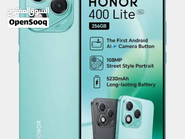 HONOR 400 Lite المعالج: mt 7025 ulitra الرام: 8+8 Turbo التخزين: 256g البطارية: 5230mAh 35W سعر حرق