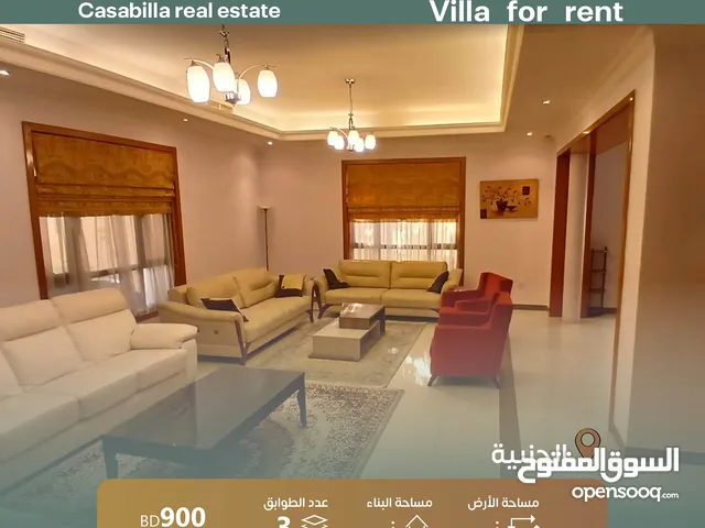 For rent fully furnished villa including electricity  in Aljanabiya