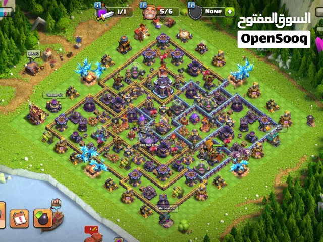 حساب كلاش اوف كلانس تاون 15 شبه ماكس للبيع