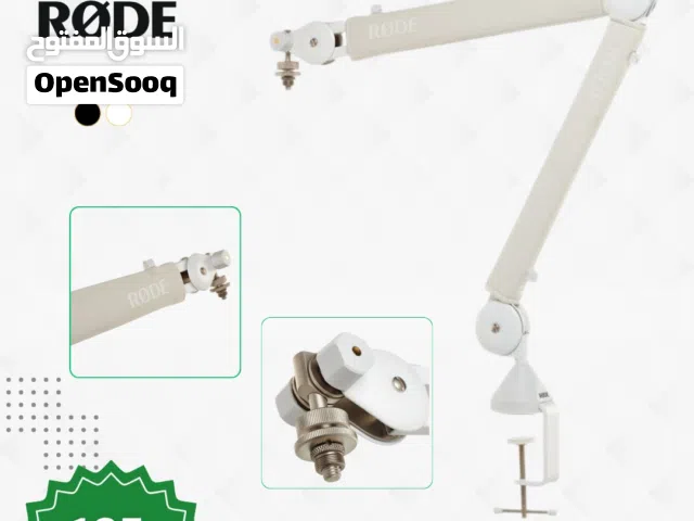 , RØDE PSA1+ Professional Studio Arm with Spring Damping and Cable Management, Black White