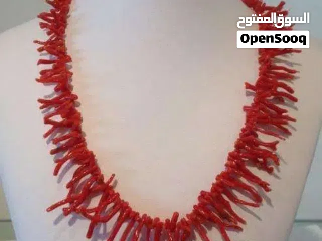 عقد مرجان أصلى ايطالى غير معالج 50 سم 50 جرام