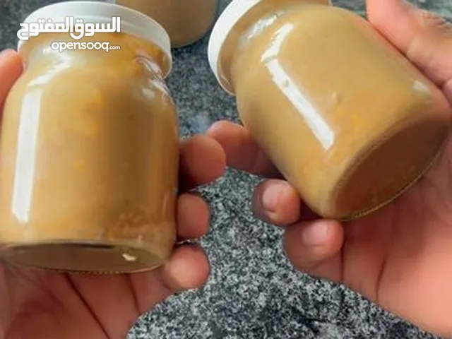 زبدة فول سوداني صناعه ليبيه بدون مواد مضافه