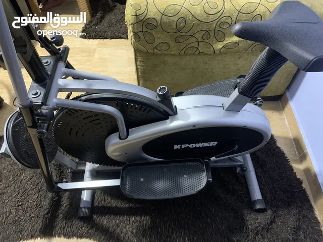 ثلاجة جينيرال ديلوكس سيلفر حجم كبير حديثة وجهاز رياضه(Elliptical trainer) علامةKPower