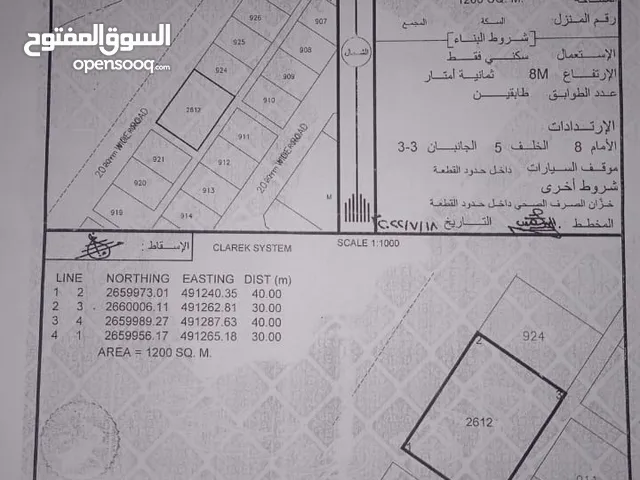 Residential Land for Sale in Al Batinah Saham