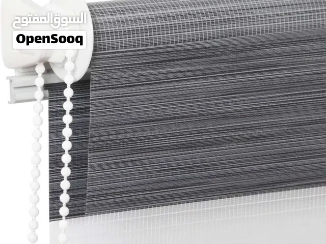 هنا الاناقة ستائـر رول دواره طبقتـين من القماش الفاخر لمحبوبين الاذواق