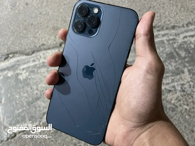 ايفون 12 pro max فيه كسر في الشاشة الخلفية زي موضح في الصور