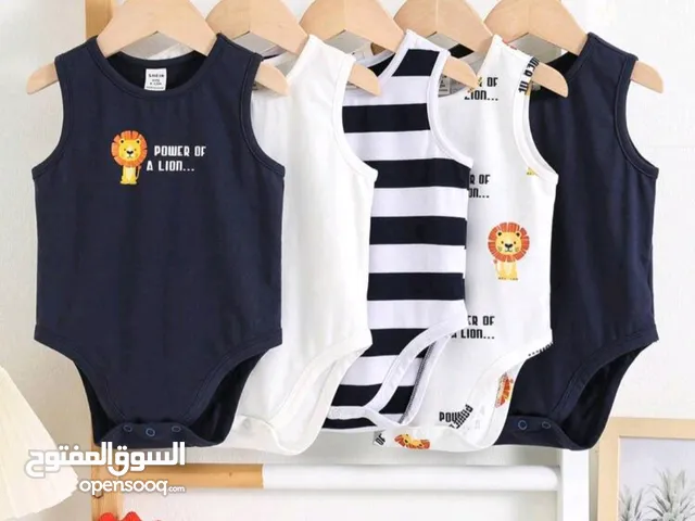 5 قطع/طقم ملابس داخلية للأطفال حديثي الولادة بنات/أولاد بنمط لطيف