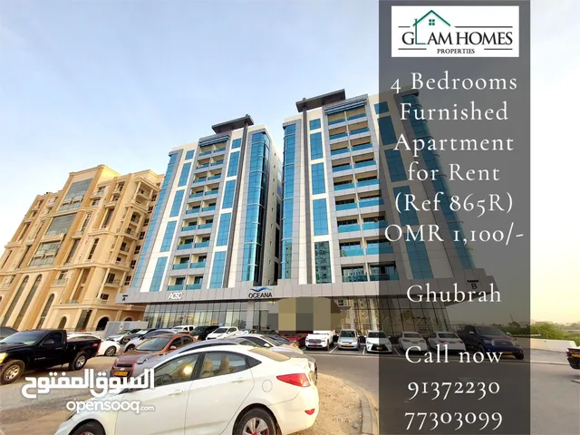 4 Bedrooms Apartment for Rent in Ghubrah REF:865R