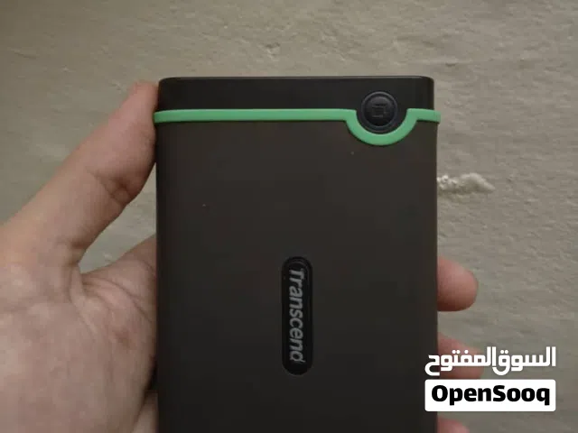 هارد خارجي ترانسنت 2 تيرا اشتغل 5 أيام فقط نظيف جدا جدا transcend HDD 2T