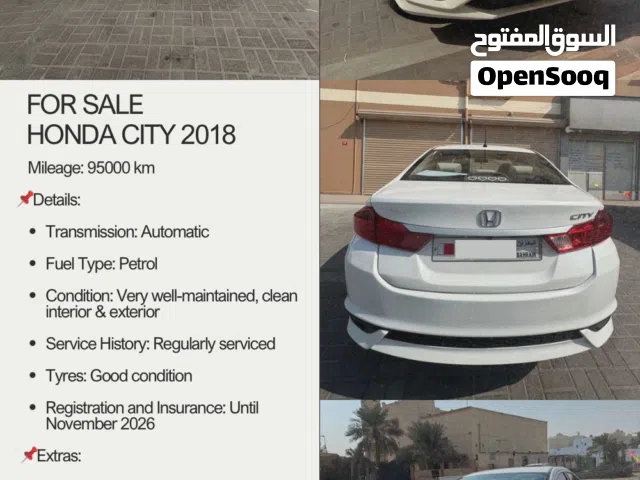 هوندا سيتي 2018 للبيع