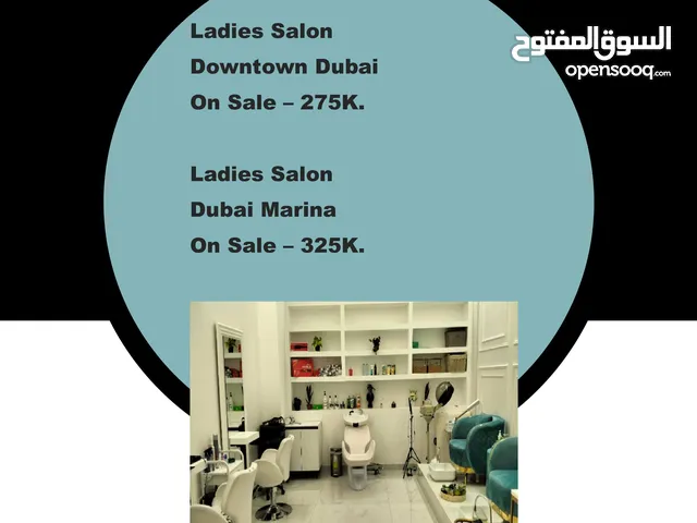 Ladies Salon - Gents Salon - Shisha Cafe - Night Club - Garage - Supermarket For Sale