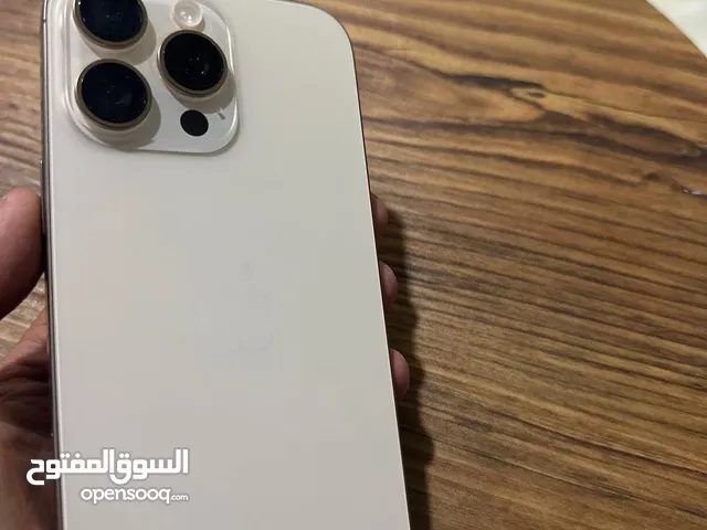 I phone 16 pro max 256 desert titanium new ايفون 16 برو ماكس جديد ولا مرة مشحون