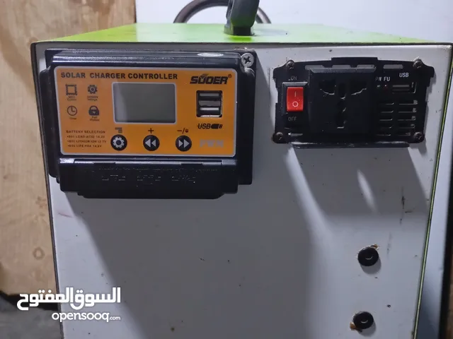 طاقة شمسية 1000 واط بتشغل أضوية غرفتين مروحة وشاشة بحاجة بطارية