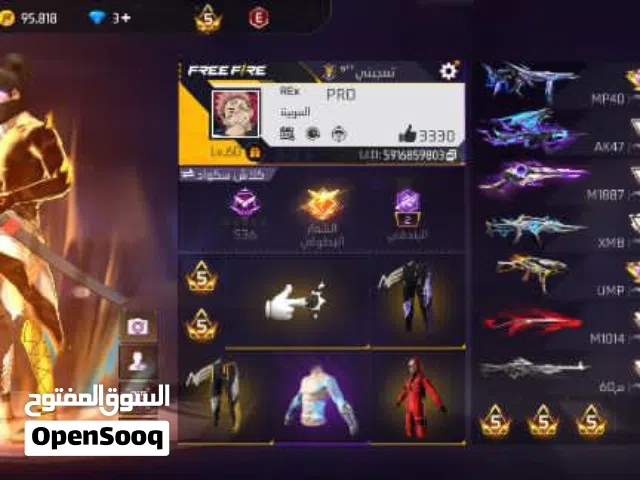 Free Fire Accounts and Characters for Sale in Sfax