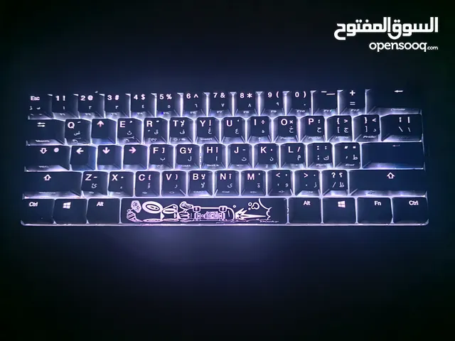 كيبورد عربي و انقليزي قيمنق اصلي مو متوفر فالسوق / ducky one2 mini keyboard