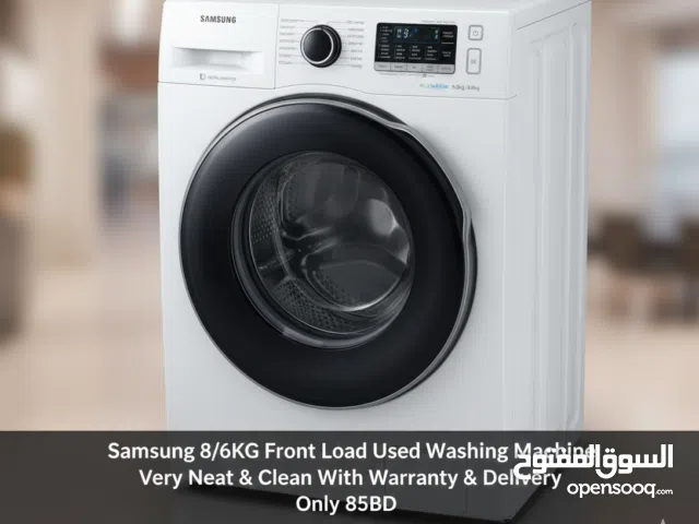 Samsung 8/6KG Front Load Used Washing Machine very Neat & Clean With Warranty Or Delivery Only 85BD
