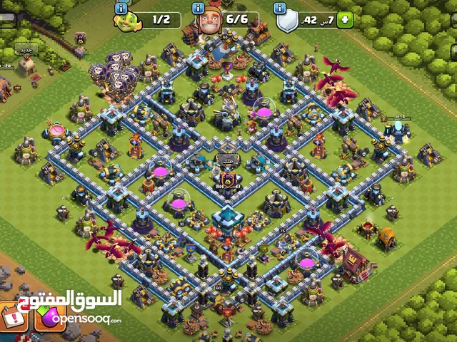 كلاش اوف كلانس حساب لفل 13 ماكس