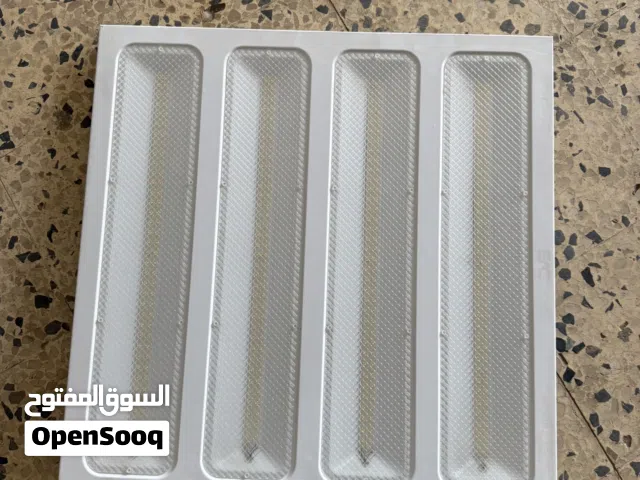سقف معلق + لامبات سقف + ابواب بي في سي + خيوط ضي
