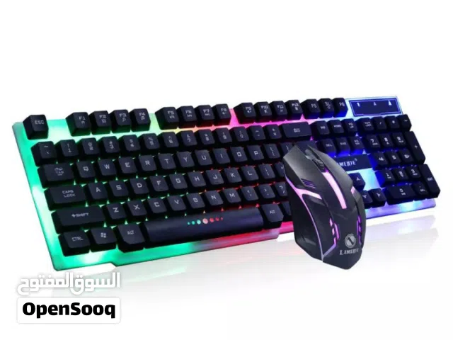 ماوس + كيبورد جيمنج ملون سلكي ديسكتوب معرب FIRECAM KM 201 RGB DESKTOP WIRED GAMING COMBO USB
