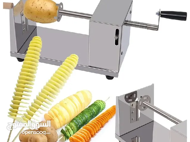 ماكينه البطاطس الحلزونية مصنوعة من الاستانليس