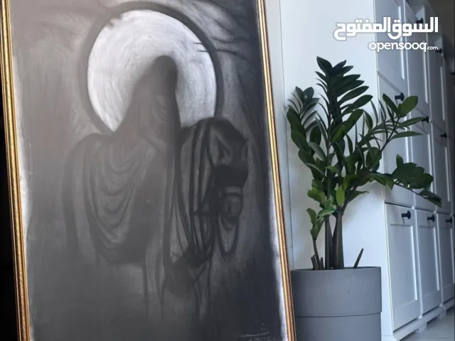 Art frame original handmade using charcoal.