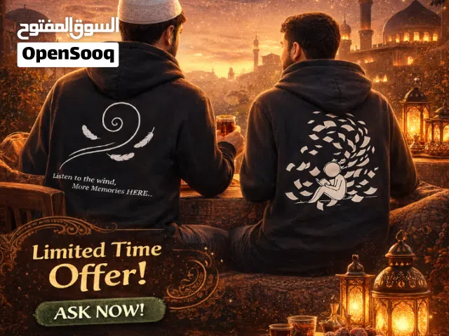 هودي اسود قطن 100٪