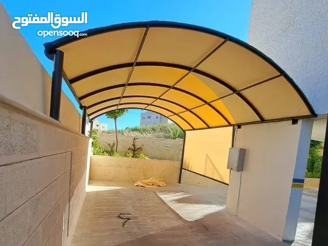 مظلات سيارات قوسية للكراجات المنزلية والمواقف العامة