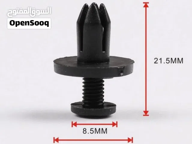 100pcs Auto Car Door Fender 6mm Hole Push Plastic Rivets Retainer Clips Black