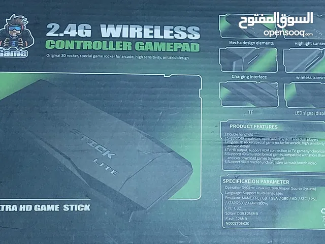 وحدة تحكم Game Stick Arcade Lite 4K 64GB HDMI + 2 لوحة ألعاب لاسلكية