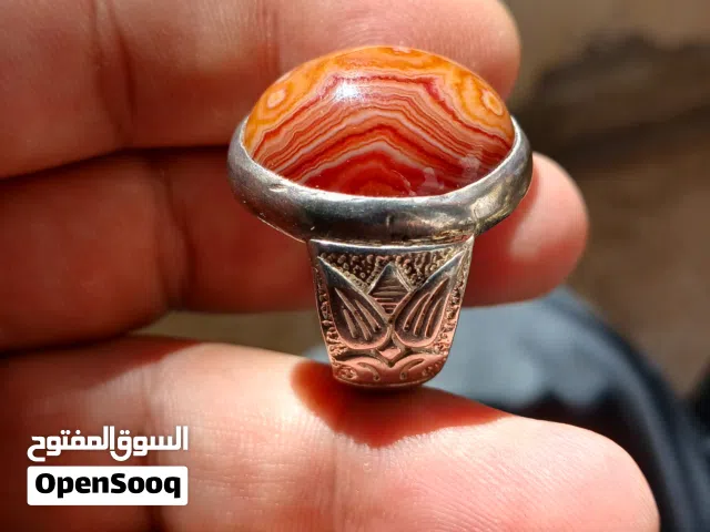 خاتم فضة صياغة يدويه قديمة