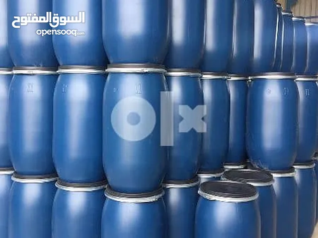 براميل بلاستيك قياس 160 لتر بغطاء العدد 70 برميل