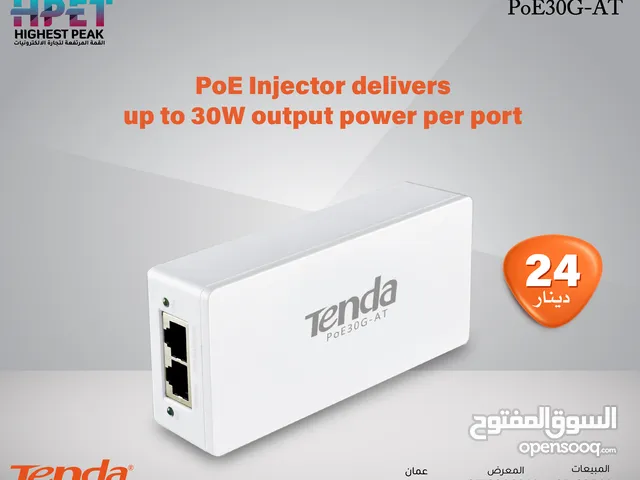 محوّل PoE جيجابت Tenda PoE30G-AT – طاقة وبيانات في كابل واحد!