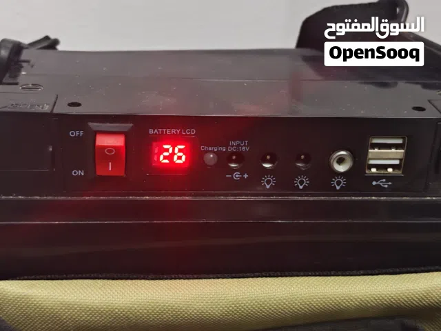 بطارية رحلات مع مصابيح 2و شاحن سيارة