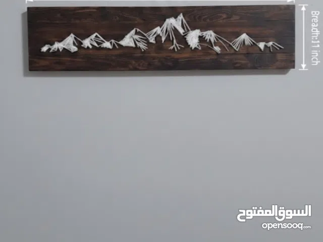 String art wall decor large - mountain design