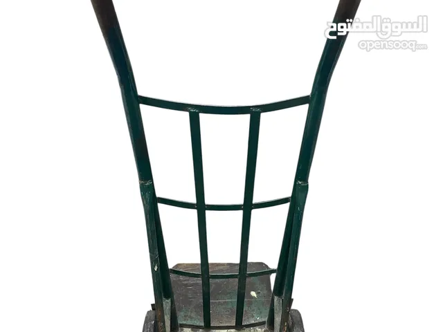 Hand Trolly For Heavy Duty Both Tyre Little Damaged Green Colour