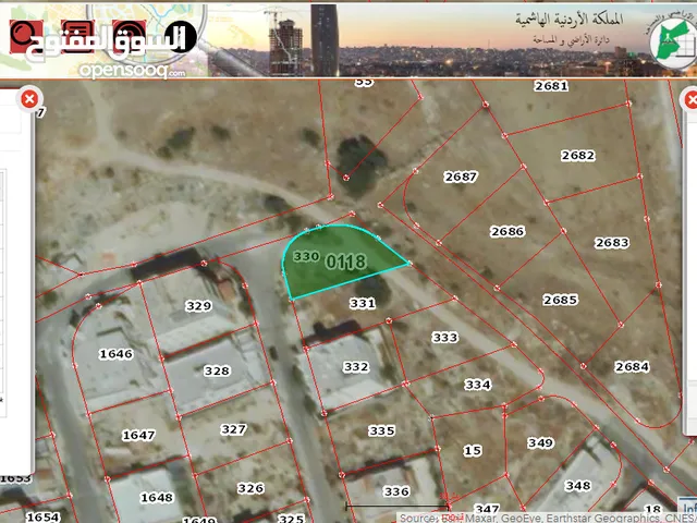 قطعتين ارض للبيع معاً في ارقى مناطق عمان (بدران) بمساحة 1105 متر للقطعتين مع مخطط لاسكان مميز جدا