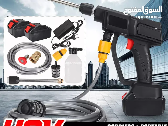مسدس سرويس على شحن مع حقيبة متكاملة ، بطاريتي شحن ، ورؤوس منوعه ومتعددة ولي ماء