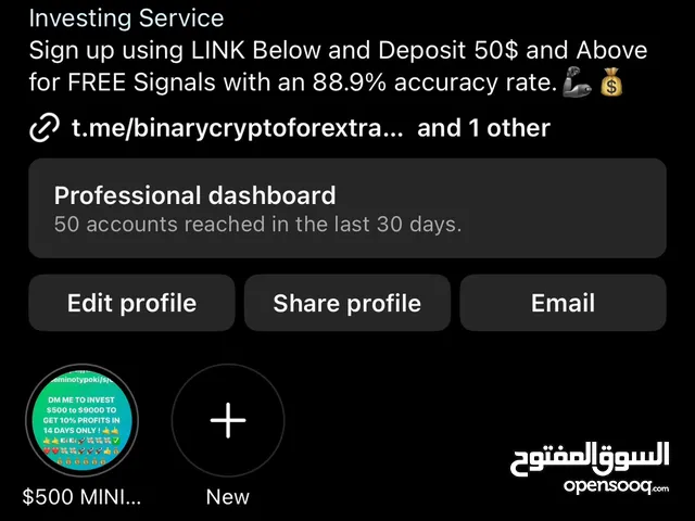 INVEST $500 and up to 1100UAD and get up to 30% profit if left with me to manage for a month