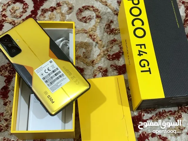 مستعمل وكاله poco F4 GT 5G رام 12 جيجا 256 أغراضة والكرتونه الأصلية متوفر توصيل