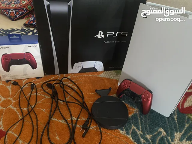 Ps5 digital with new controller lava red for sale