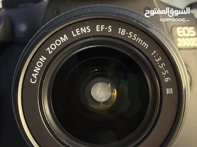 كاميرا كانون EOS 2000D إستعمال مرة وحدة فقط مع ضمان سنتين من كانون