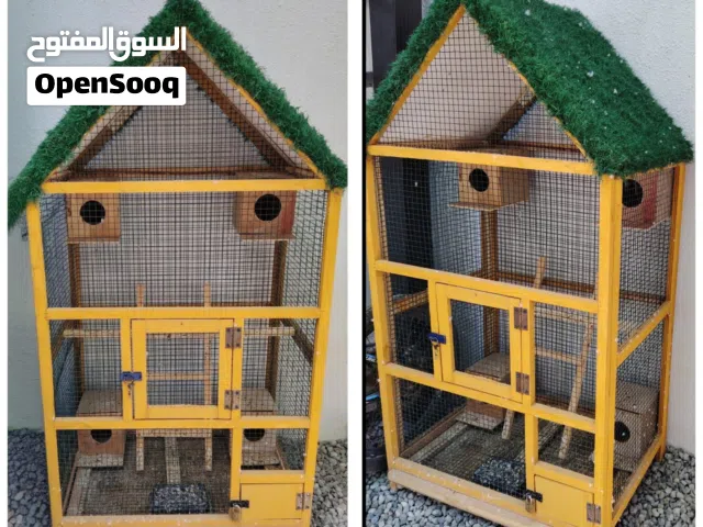 قفص خشبي مستخدم شهرين