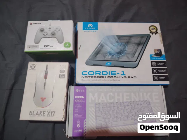 كيبورد وماوس وجويستك ومبرد لابتوب وداتا شو