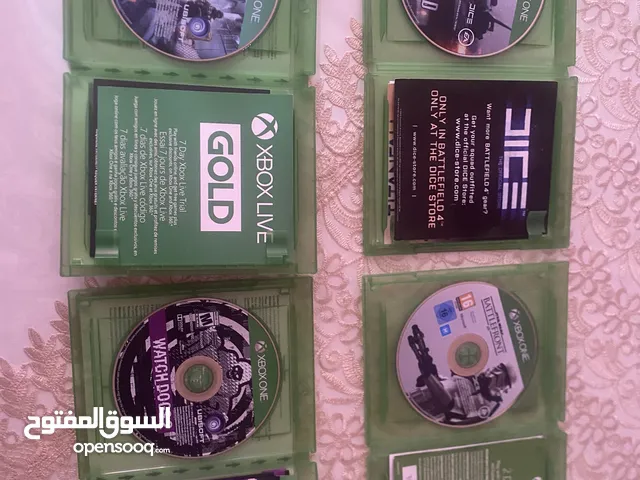 6 Xbox one games the price for all games is 14kd limited time offer and price is negotiable