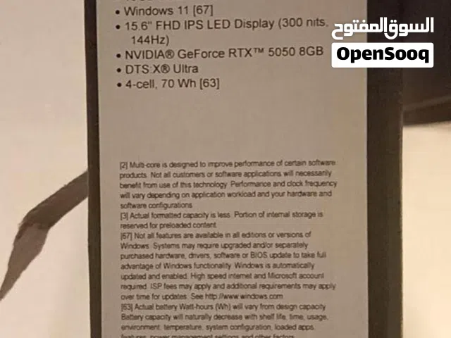 Hp Victus RTX 5050 Gaming Laptop