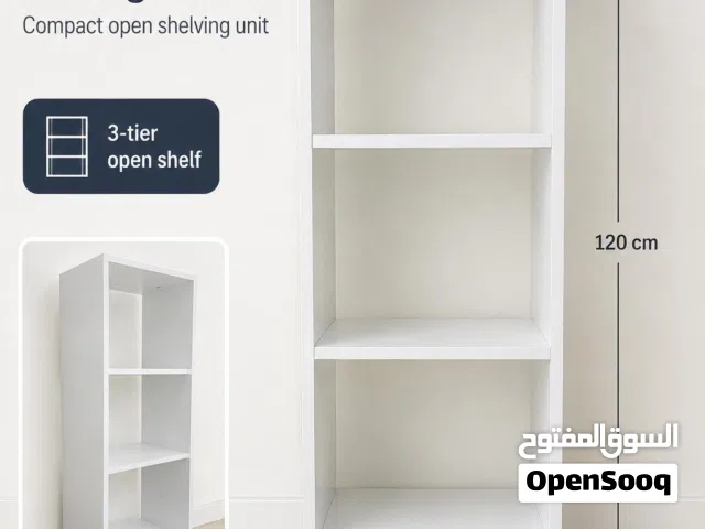white storage shelf
