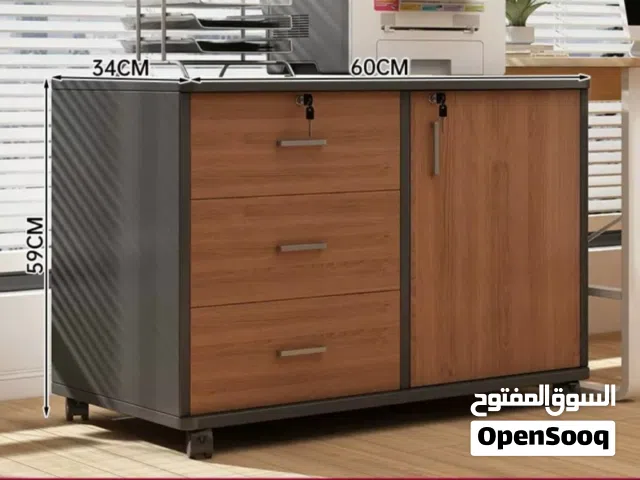 خزانة مكتبية بعجلات – عملية، آمنة، وسهلة الحركة!